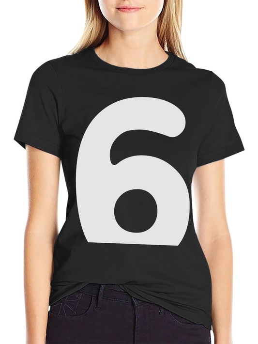 Mens Number 6 Graphic T-Shirt - Black