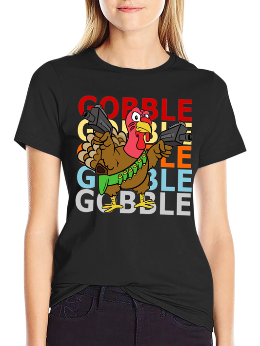 Gobble Thanksgiving Turkey T-Shirt
