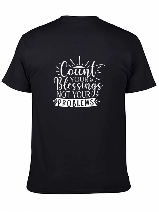Count Your Blessings Black T-Shirt