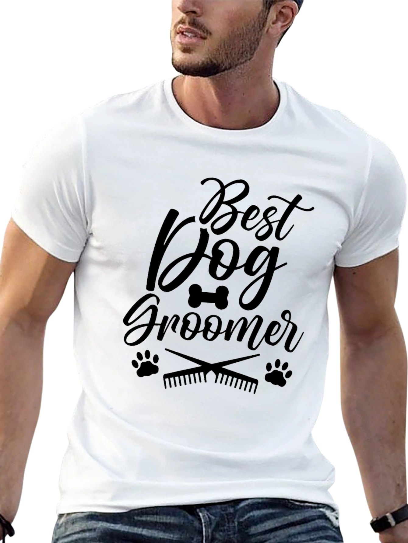 Best Dog Groomer Black Graphic T-Shirt