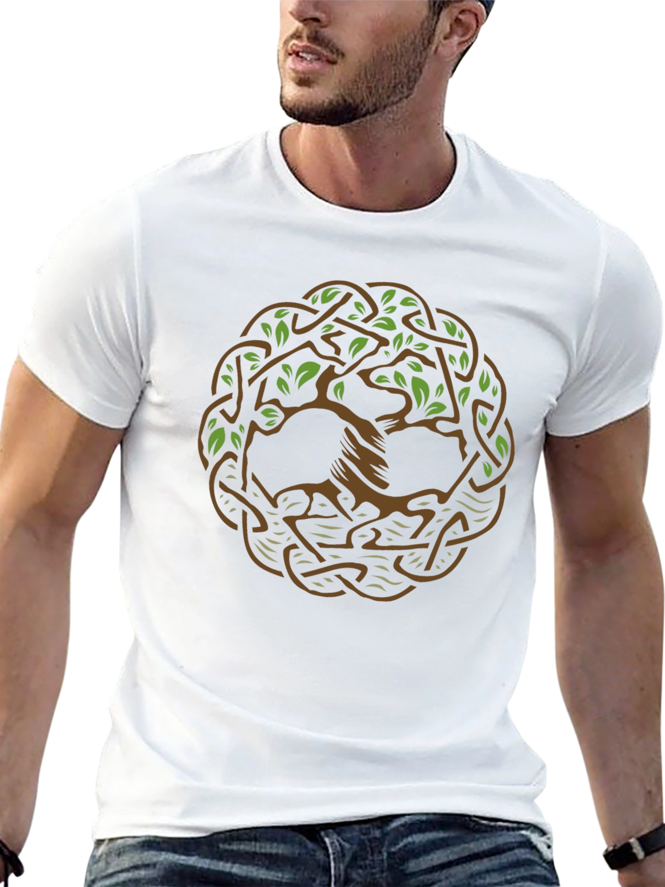 Celtic Tree of Life Graphic Tee - Black