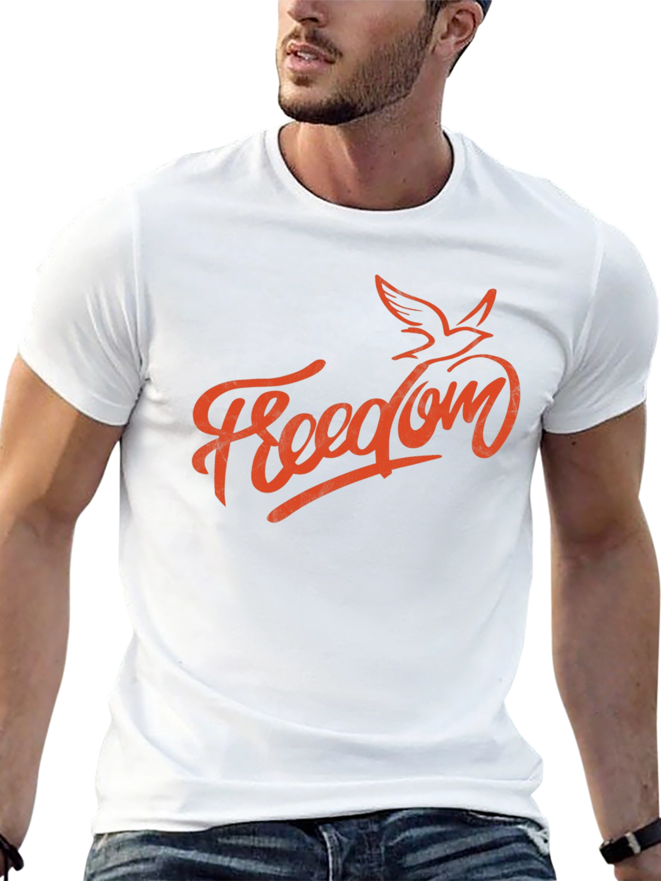 Freedom Bird Graphic Tee - Mens Casual Style