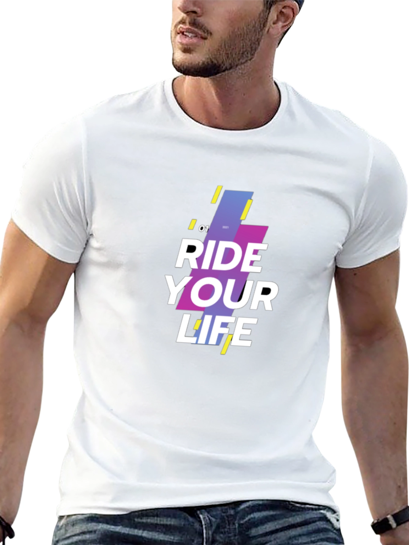 Ride Your Life Graphic Black T-Shirt