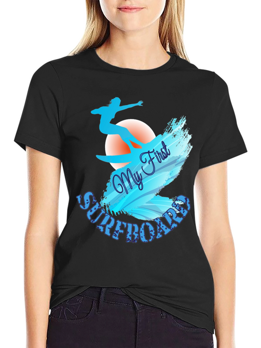 My First Surfboard T-Shirt - Surfer Design