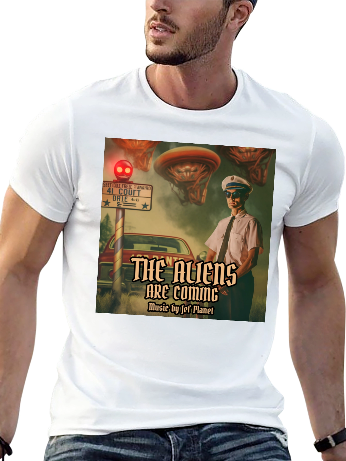 The Aliens Are Coming T-Shirt - Retro Sci-Fi Design