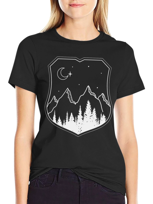 Mountainscape Graphic Tee - Black