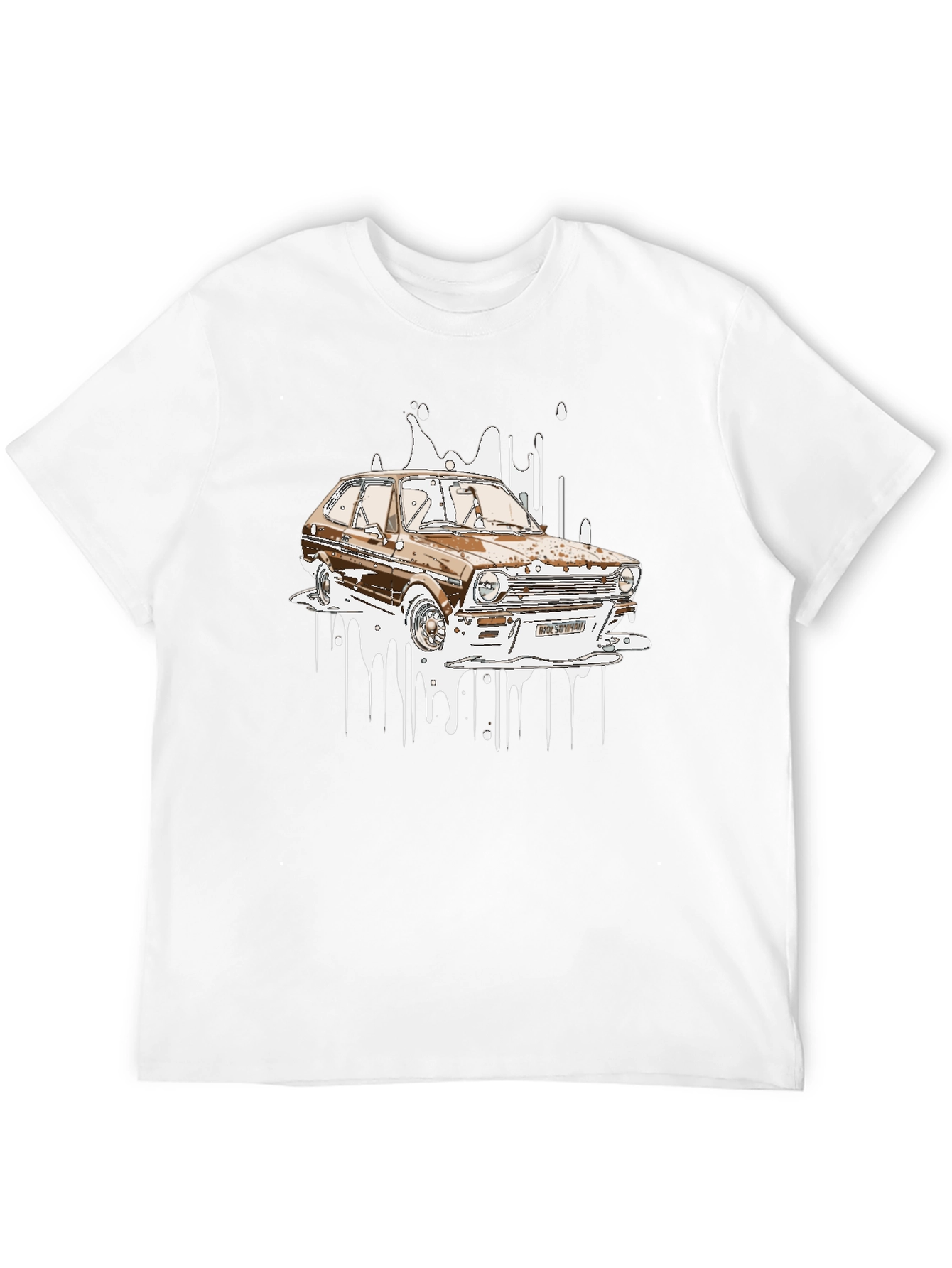 Retro Car Graphic Tee - Black