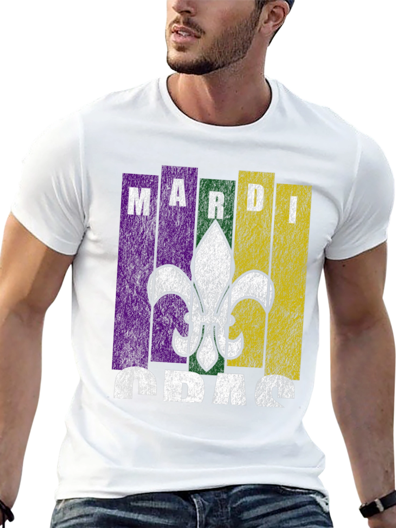 Mardi Gras T-Shirt Fleur De Lis