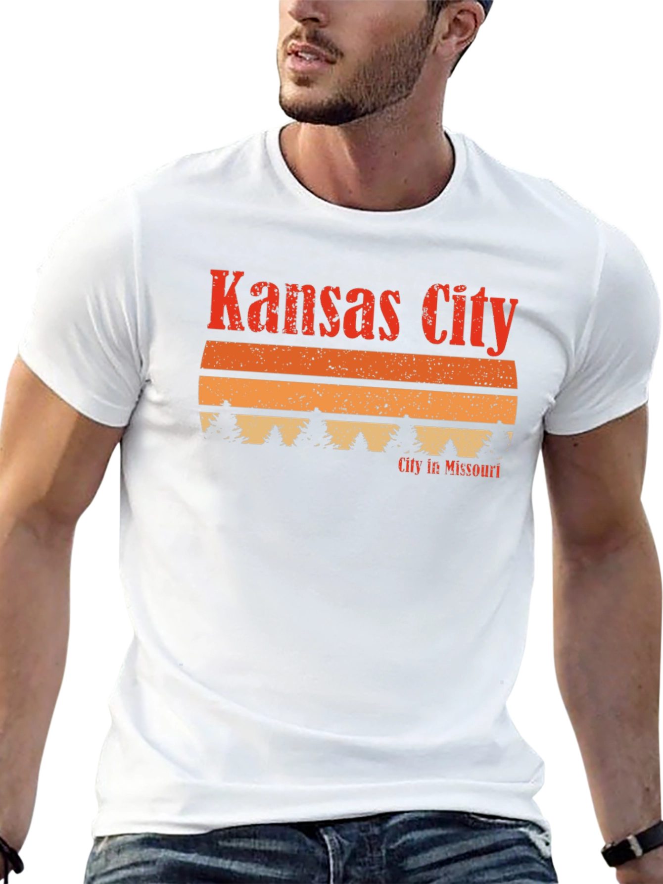Kansas City Missouri Retro Sunset T-Shirt