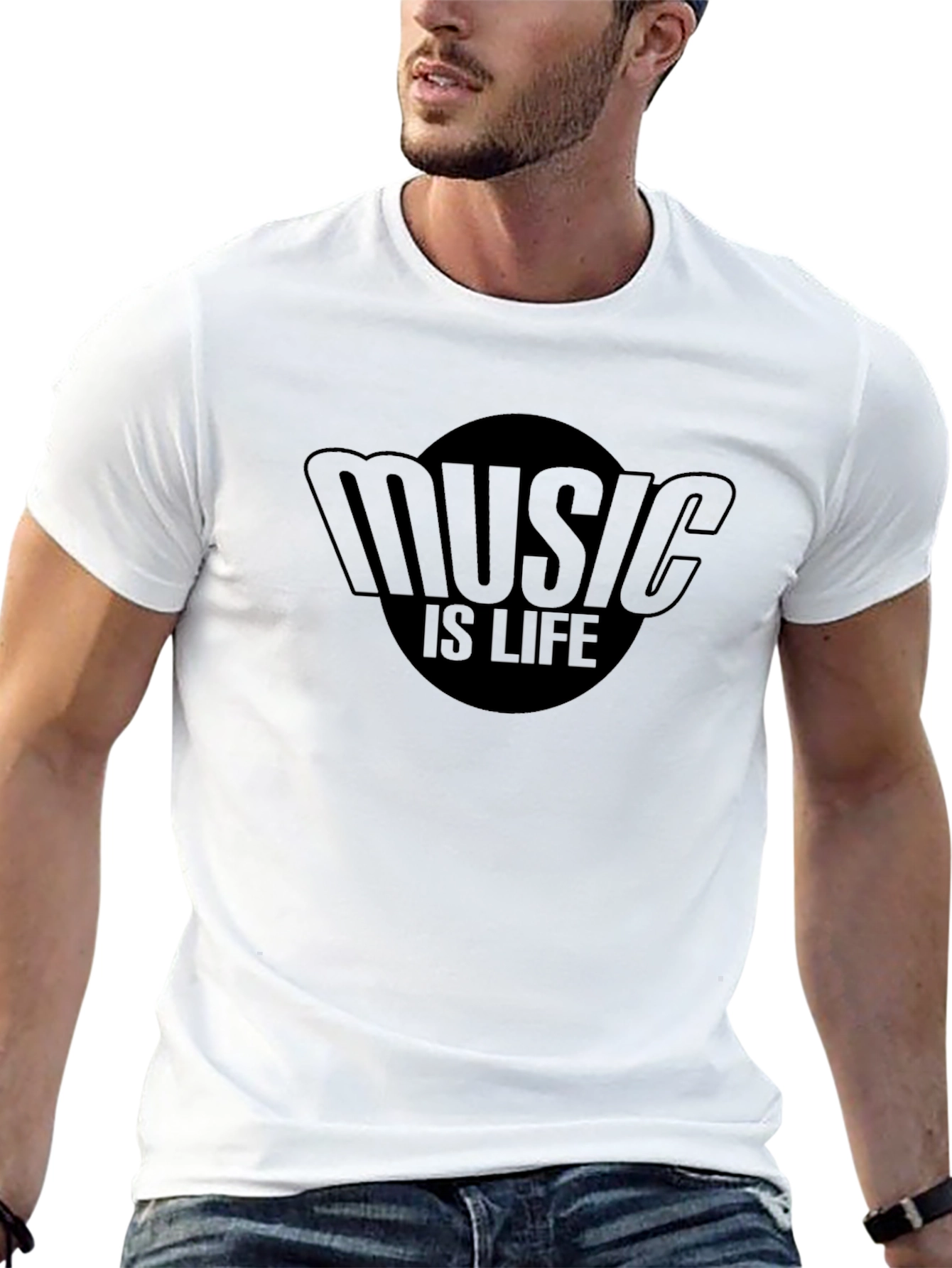 Music Is Life Graphic Tee - Soft Cotton Blend