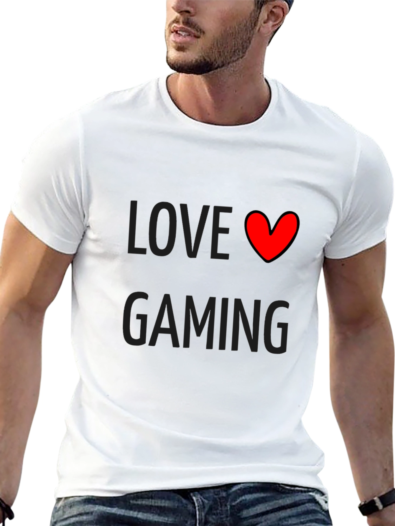 Love Gaming Black T-Shirt | Gamer Gift