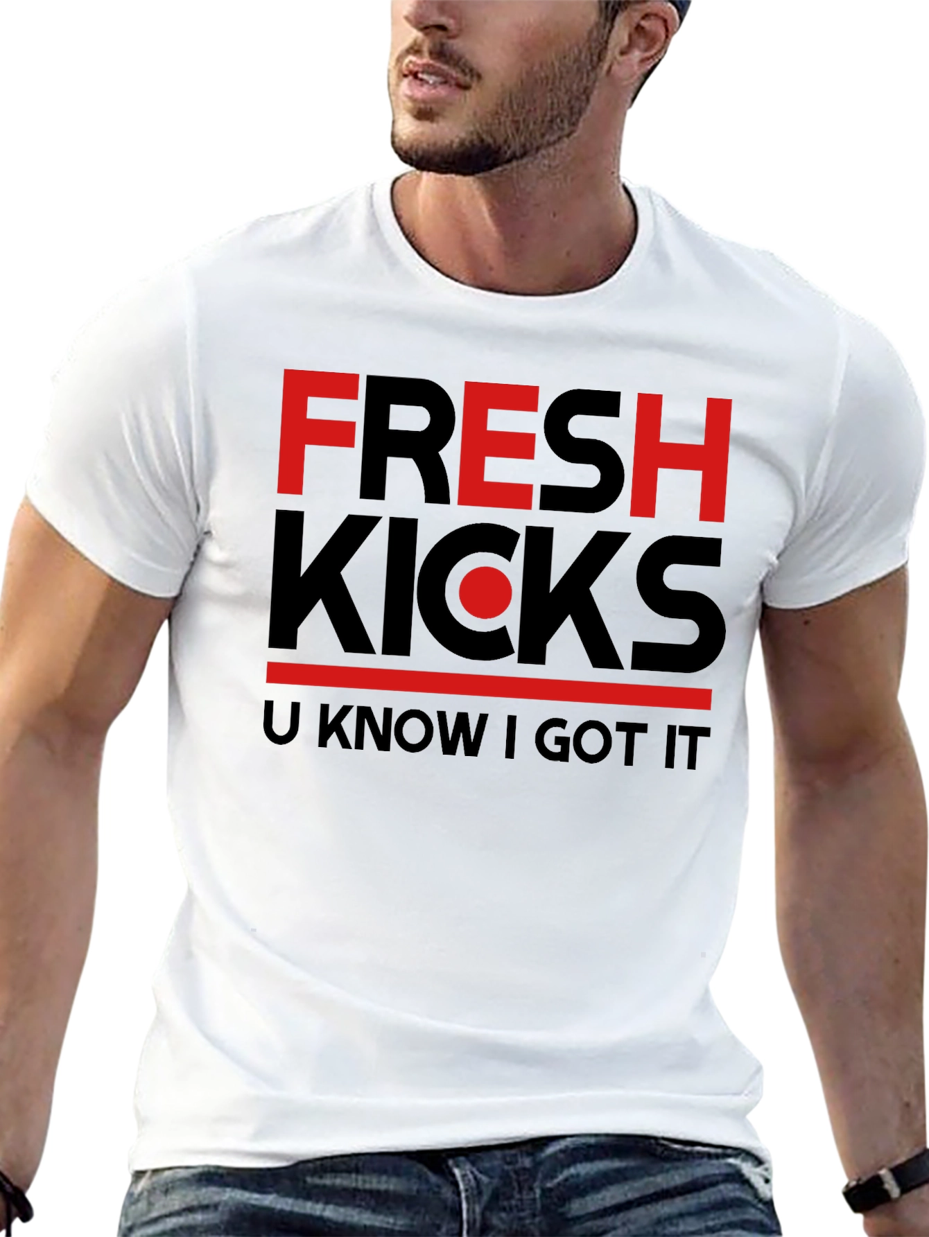Fresh Kicks Graphic T-Shirt - Black