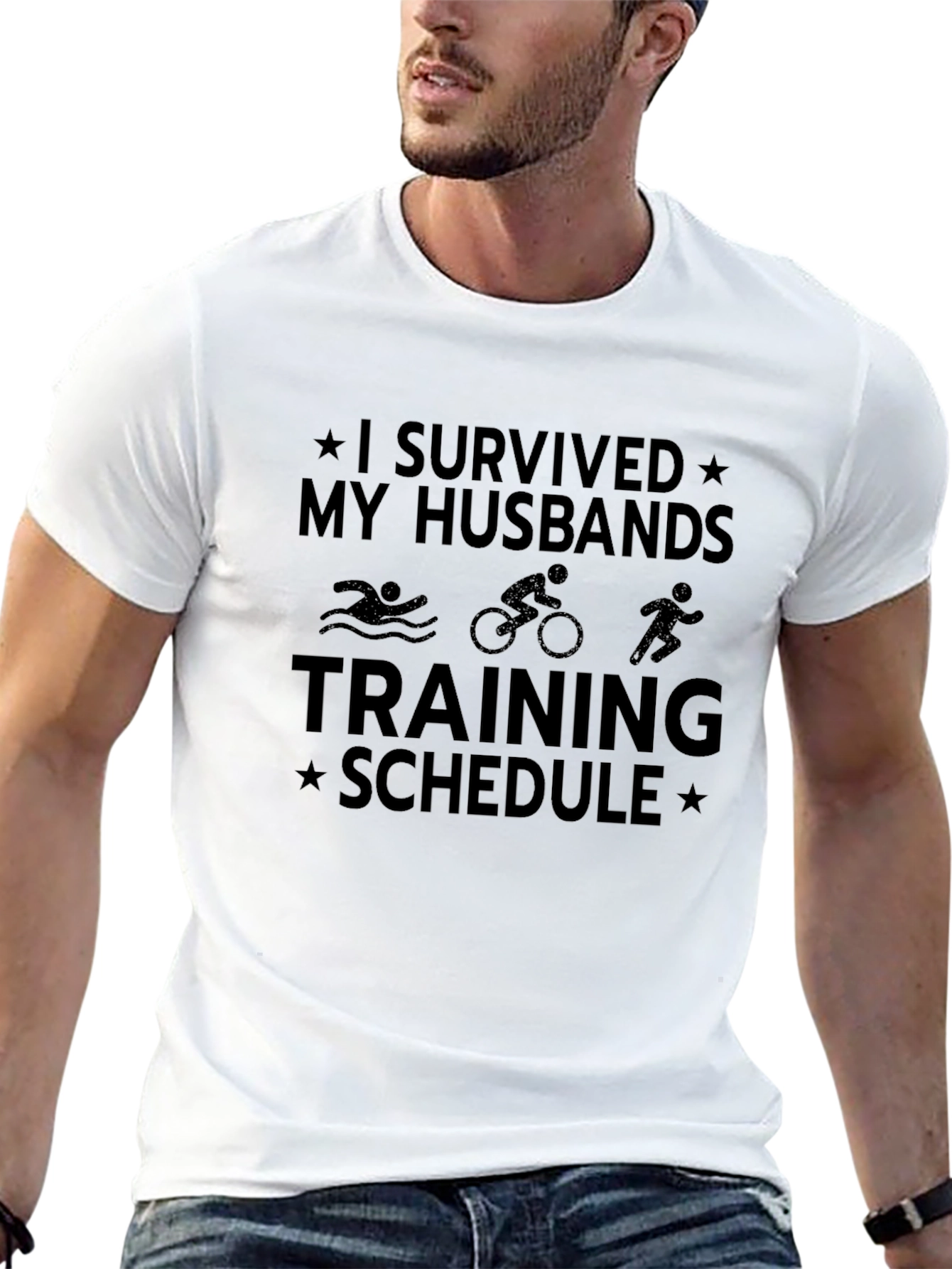 I Survived My Husbands Training Schedule T-Shirt