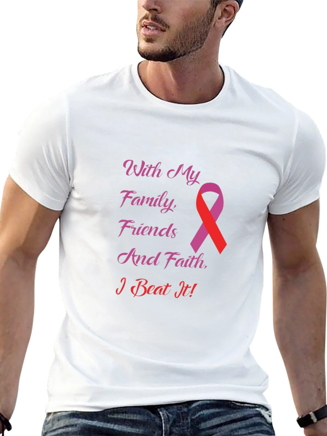 With My Family Friends & Faith T-Shirt