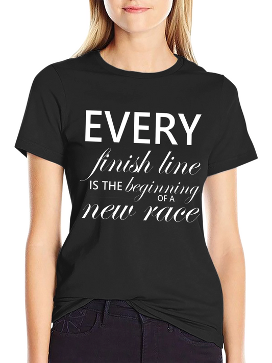 Motivational Every Finish Line Graphic Tee