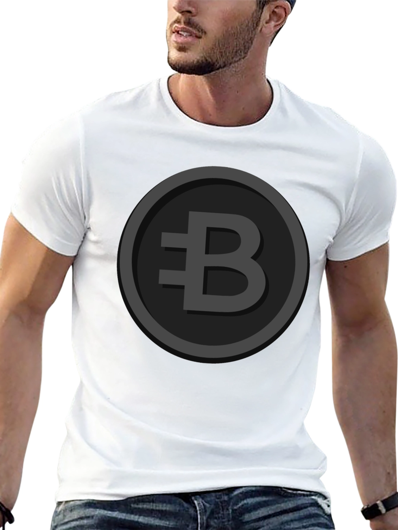 Black B-Logo Graphic Tee