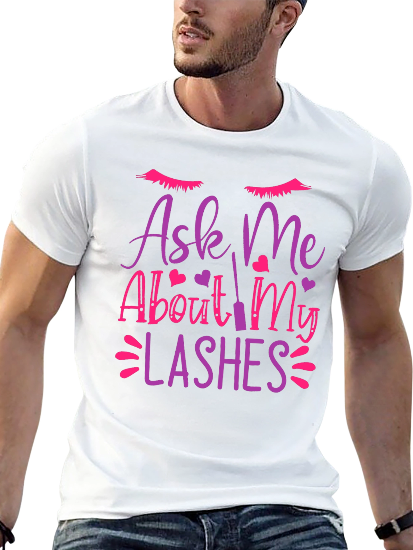 Ask Me About My Lashes Graphic T-Shirt