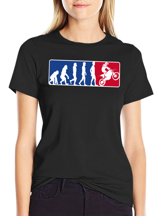 Evolution of Man to Motocross T-Shirt