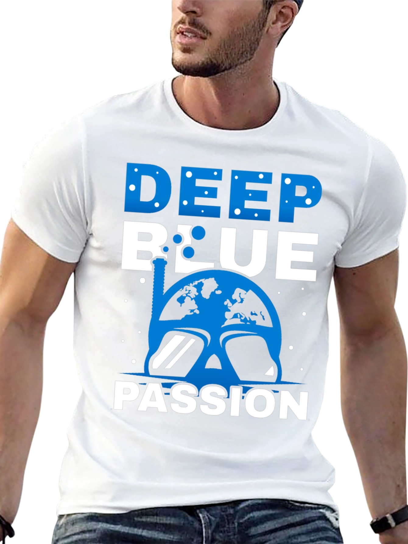Deep Blue Passion T-Shirt - Scuba Diving Tee