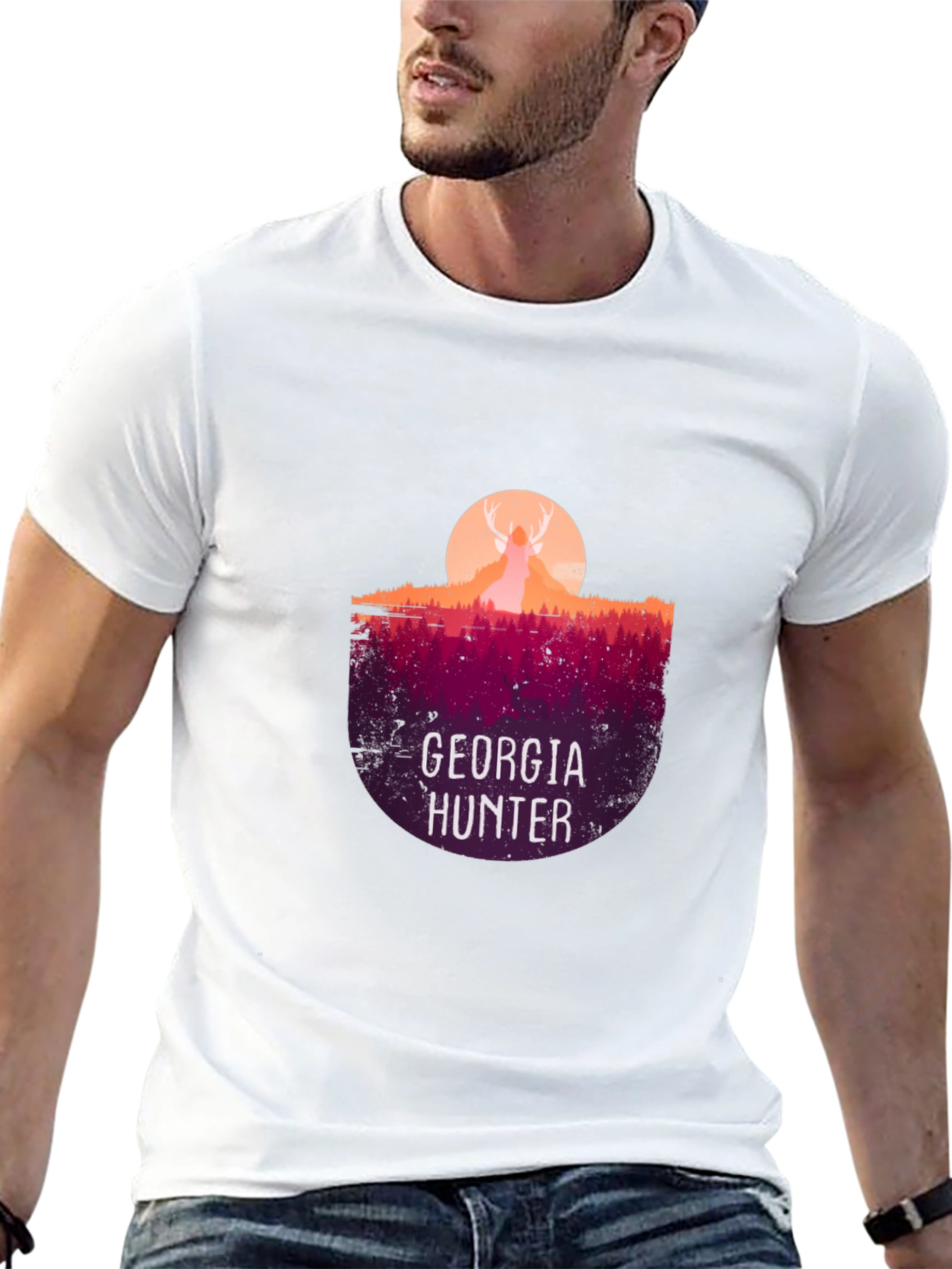 Georgia Hunter T-Shirt - Deer Silhouette