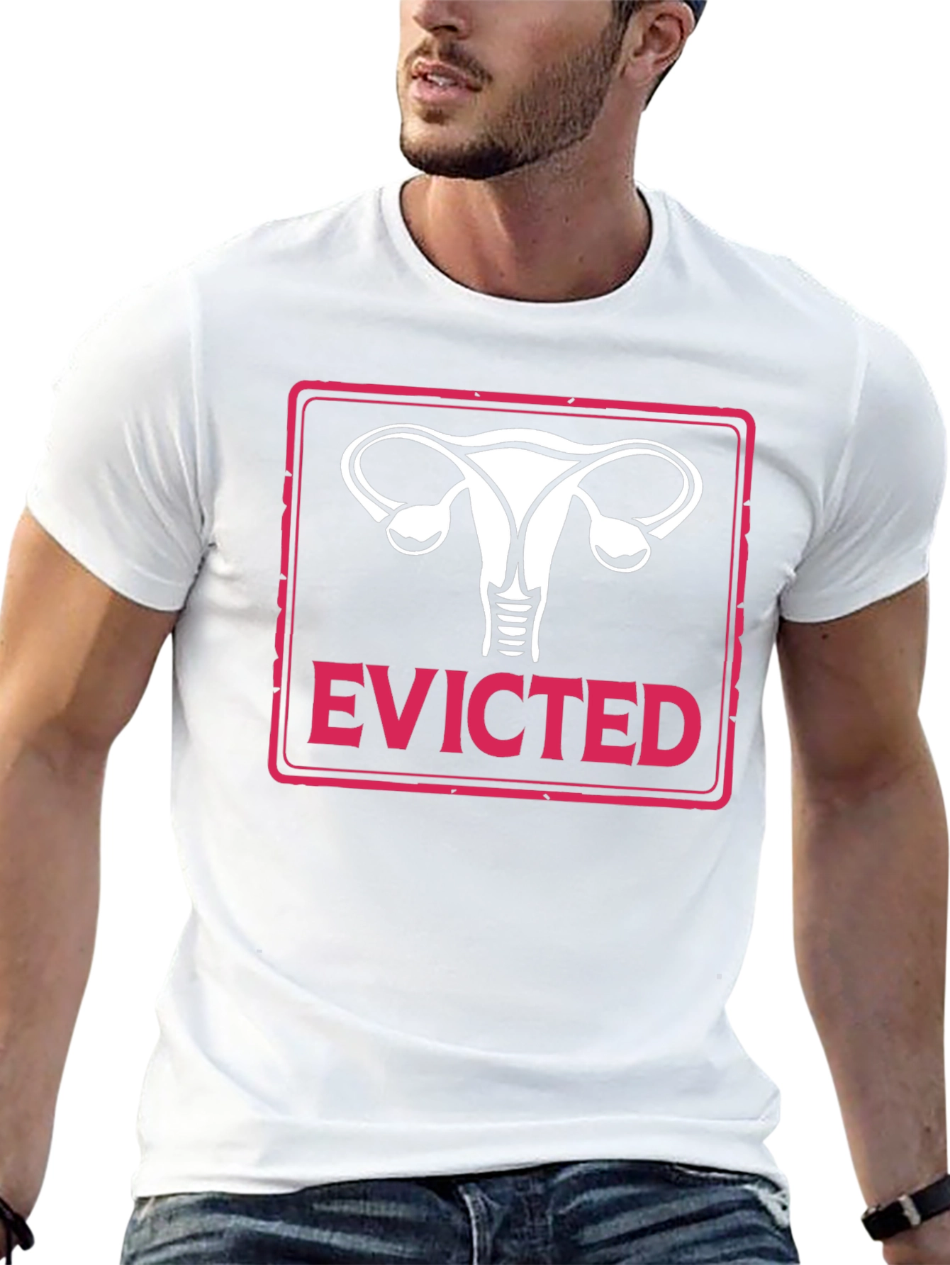 Evicted Uterus T-Shirt - Pro Choice Feminism Tee