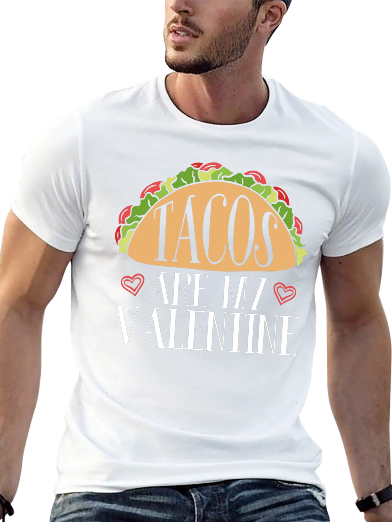 Tacos Are My Valentine Black T-Shirt