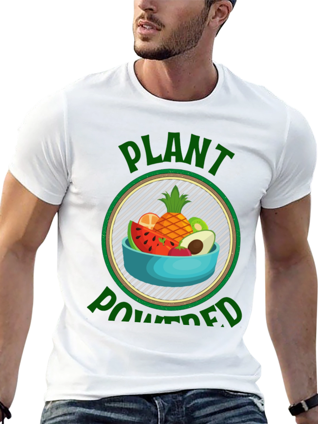 Plant Powered Vegan T-Shirt - Healthy Lifestyle Tee
