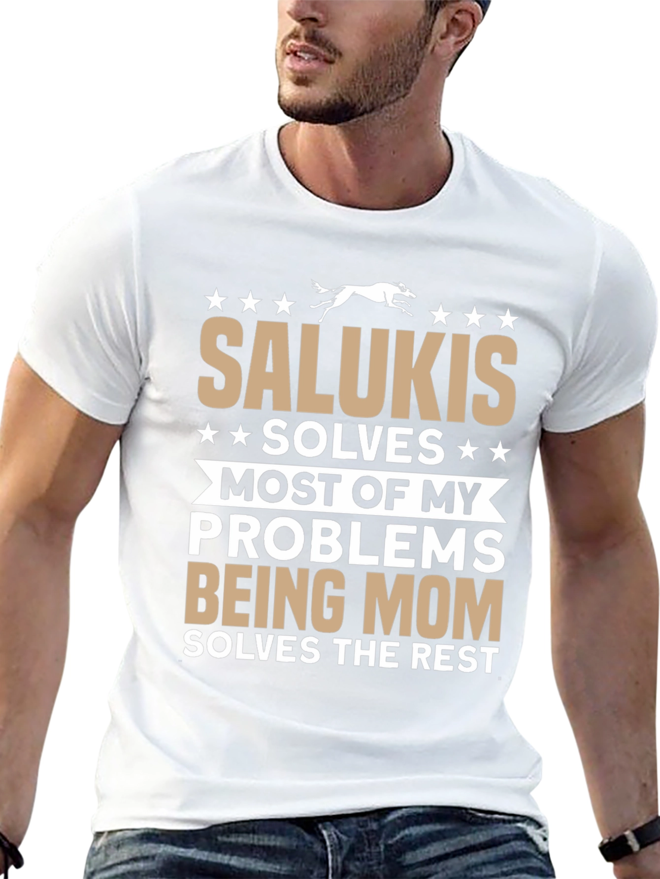 Saluki Mom T-Shirt | Dog Lover Apparel