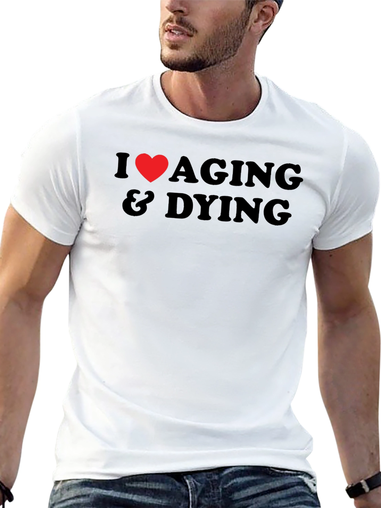I Heart Aging & Dying Graphic T-Shirt