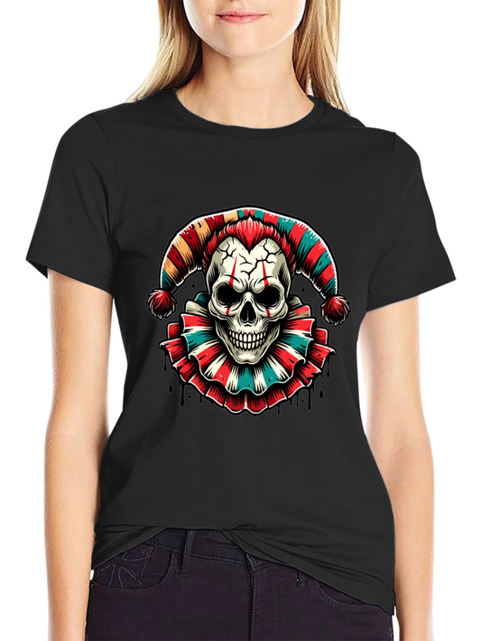 Skull Jester Graphic Tee - Mens Black T-Shirt