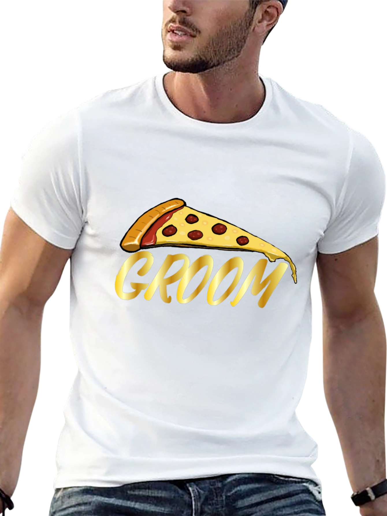 Pizza Groom T-Shirt - Bachelor Party Tee