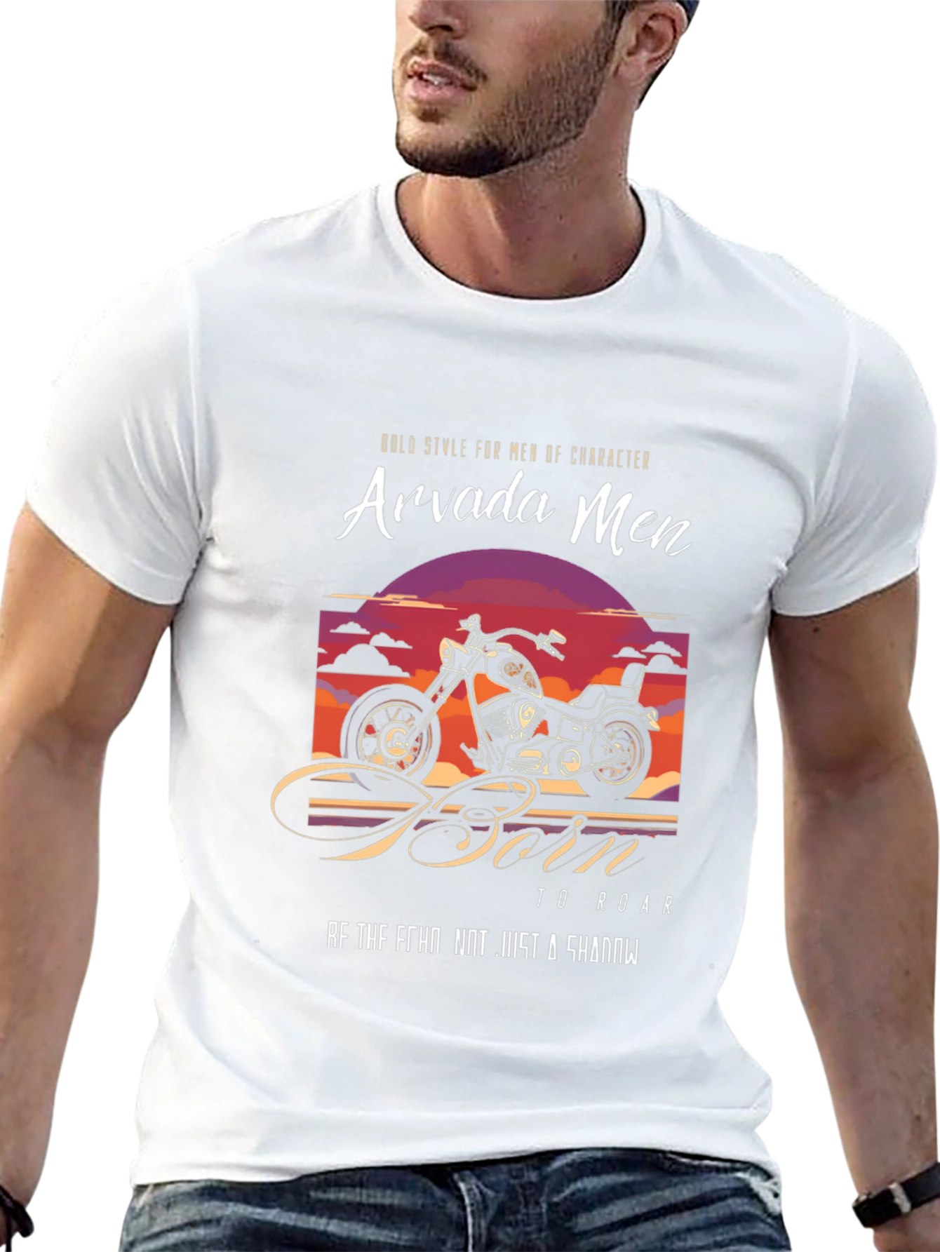Arvada Mens Motorcycle Graphic T-Shirt