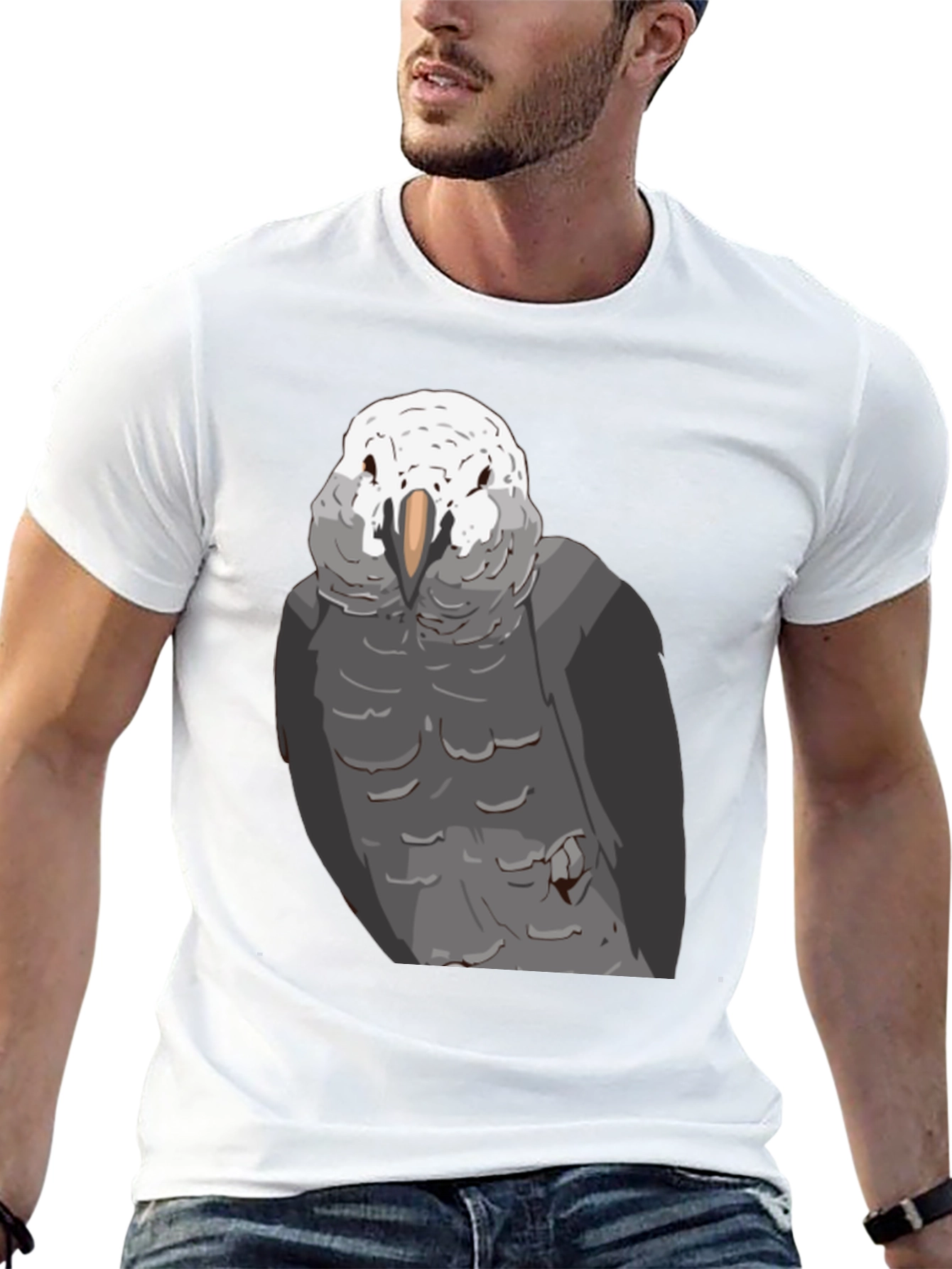 Parrot Graphic T-Shirt - Black