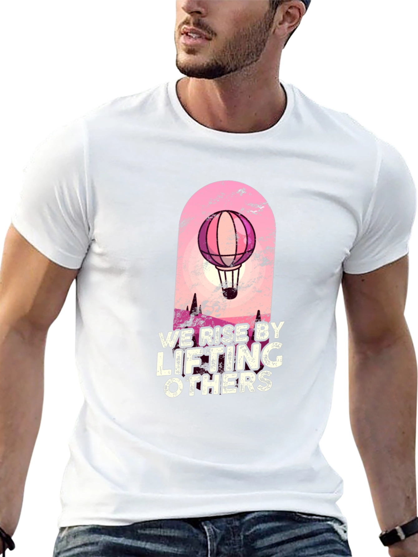 Inspirational Hot Air Balloon Graphic T-Shirt