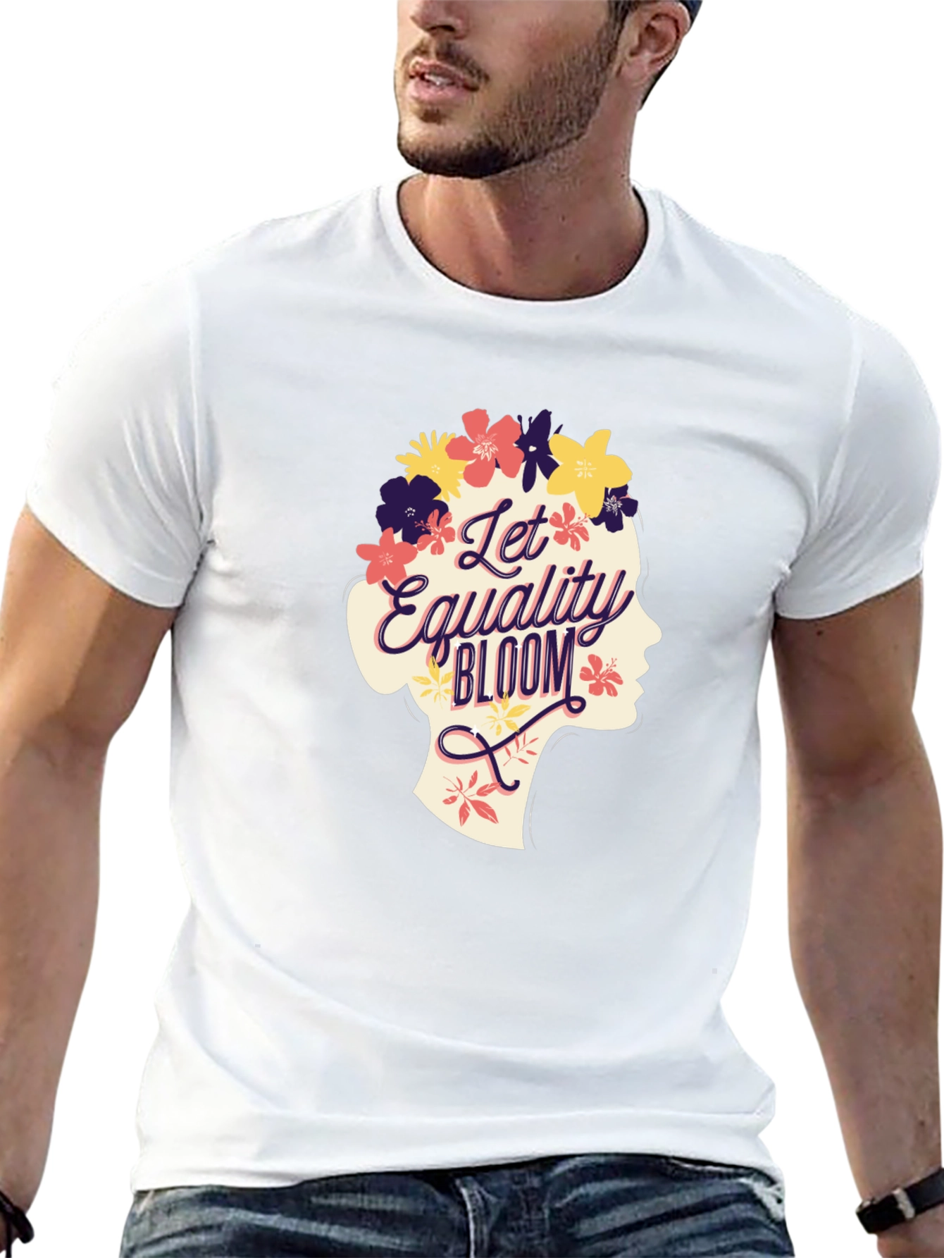 Equality Bloom Graphic Tee - Stylish Unisex T-Shirt