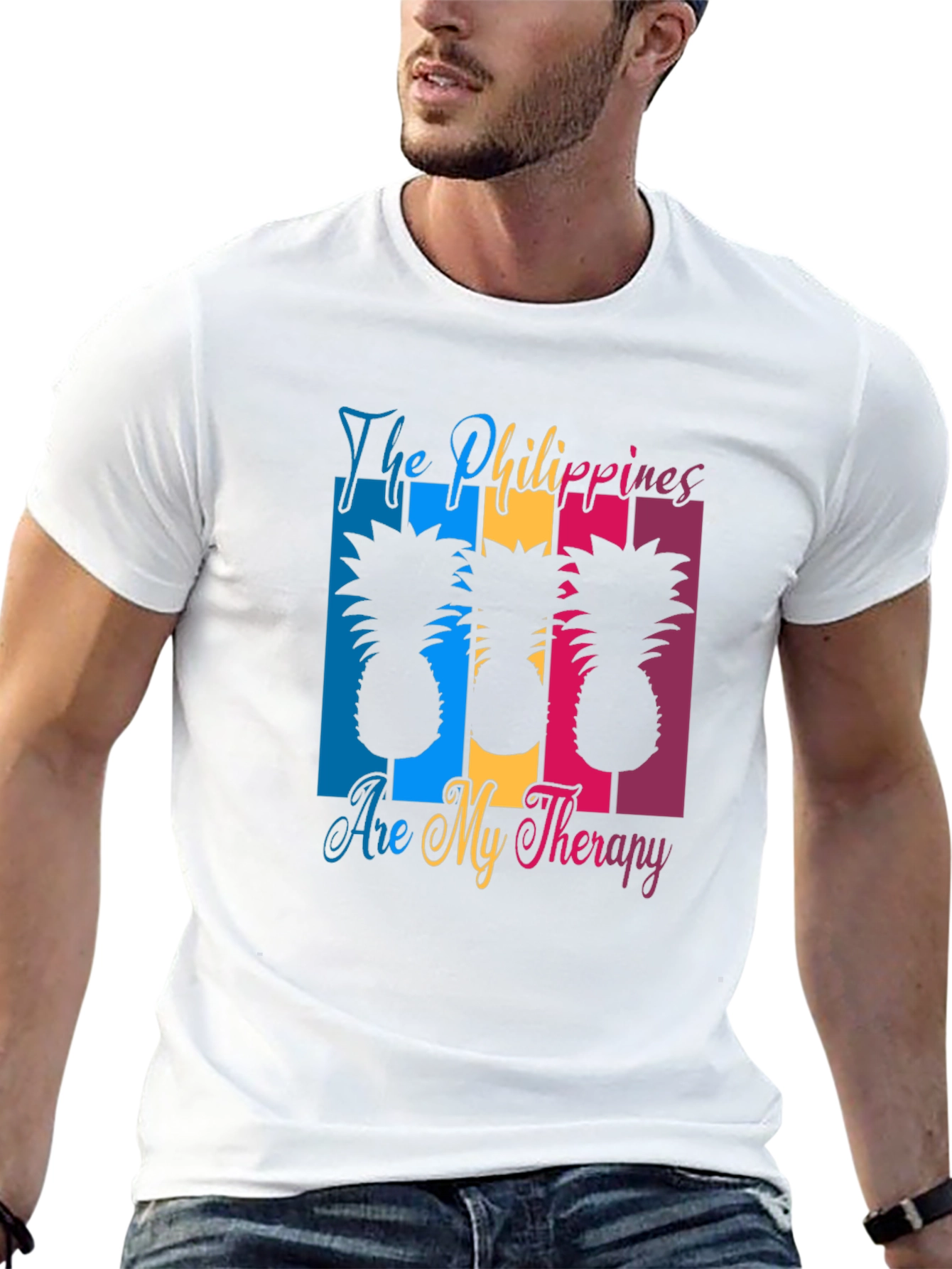 Philippines Therapy Pineapple Graphic T-Shirt