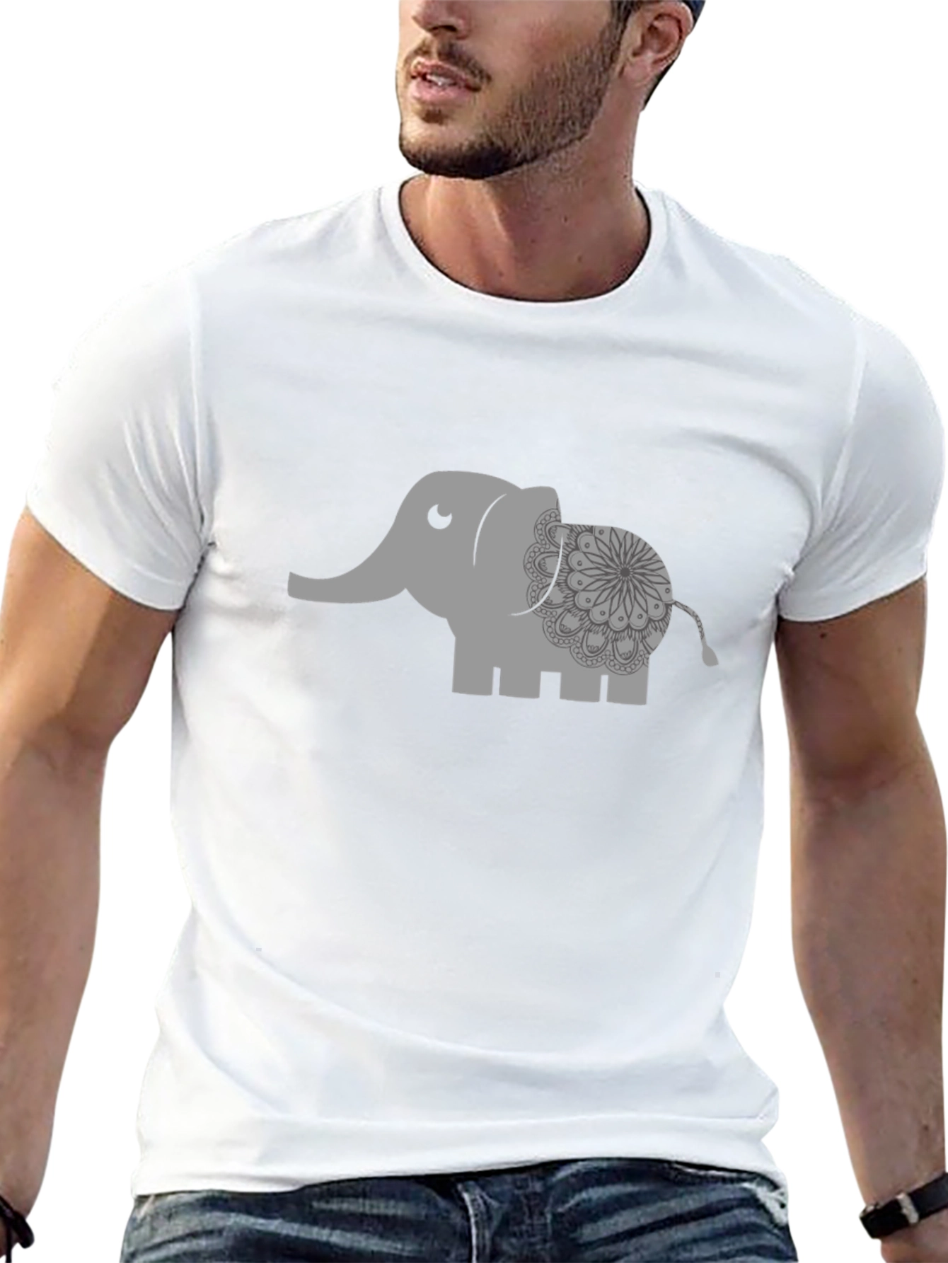 Elephant Graphic Tee - Stylish Comfort
