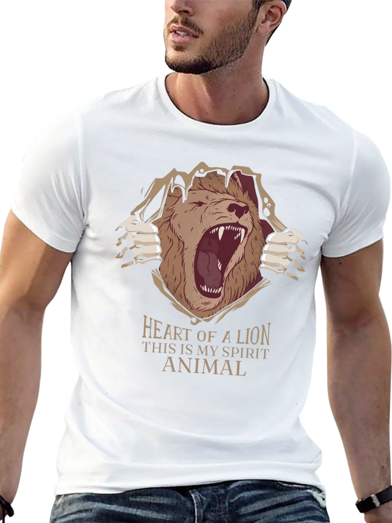 Heart of a Lion Graphic T-Shirt