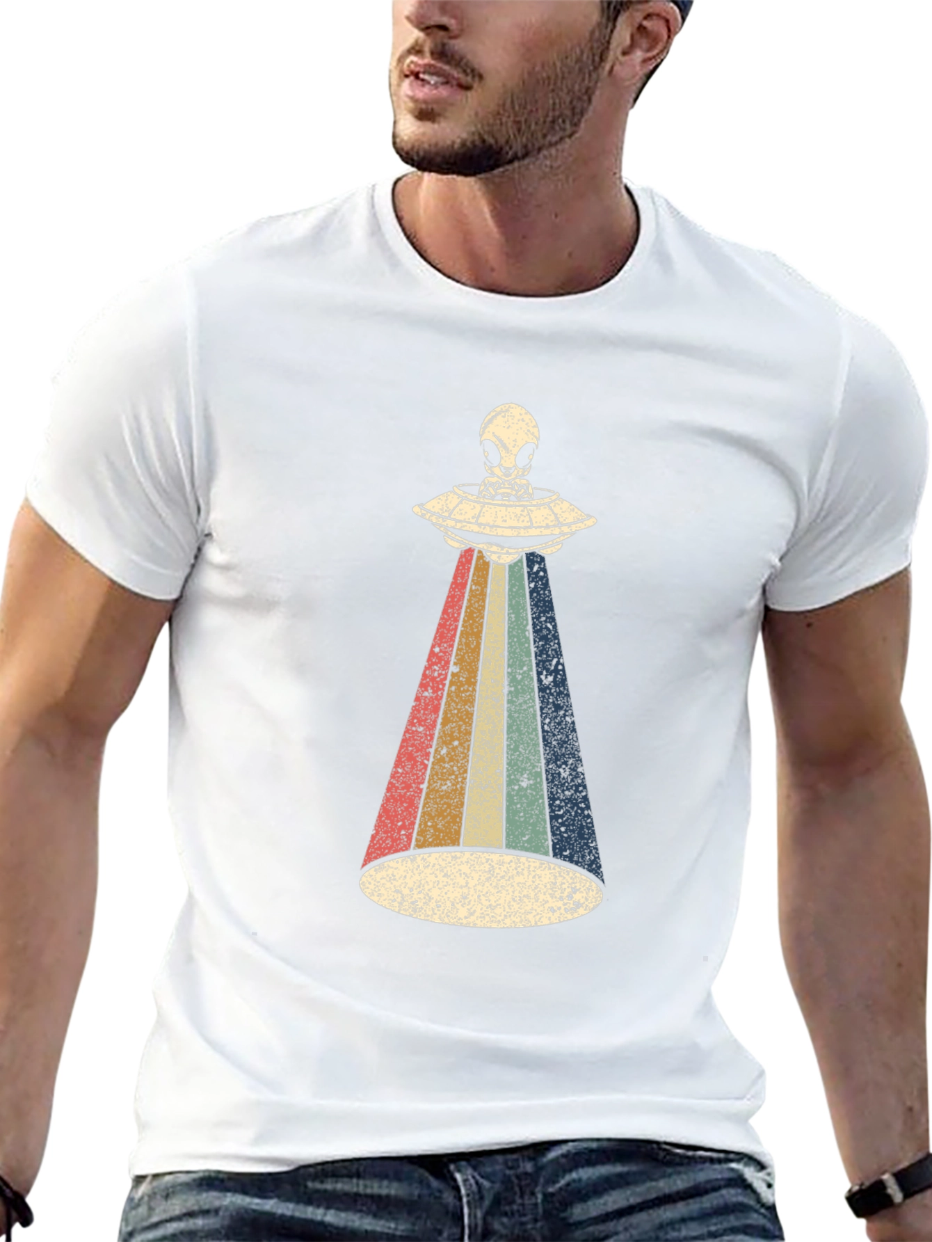 Retro Alien UFO T-Shirt