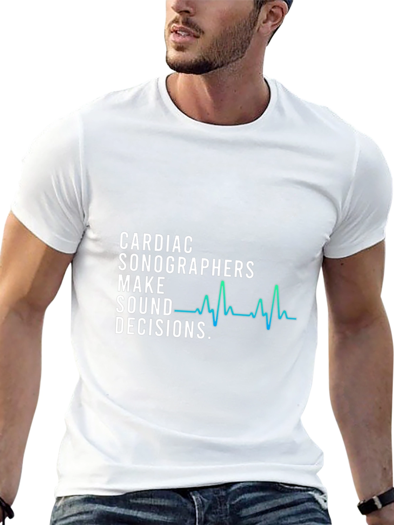 Cardiac Sonographer Decision Maker Graphic T-Shirt