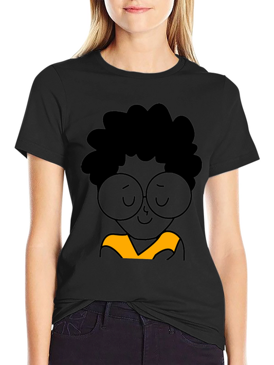 Cool Cartoon Graphic Black T-Shirt