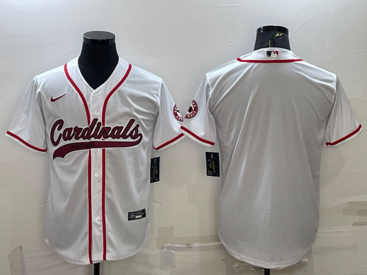 Men's Arizona Cardinals White Blank Jerseys