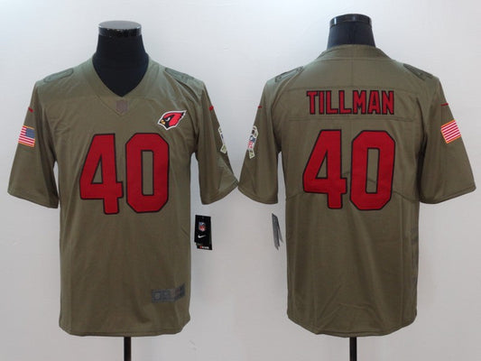 Men's Arizona Cardinals Pat Tillman #40 Brown Player Game Jerseys