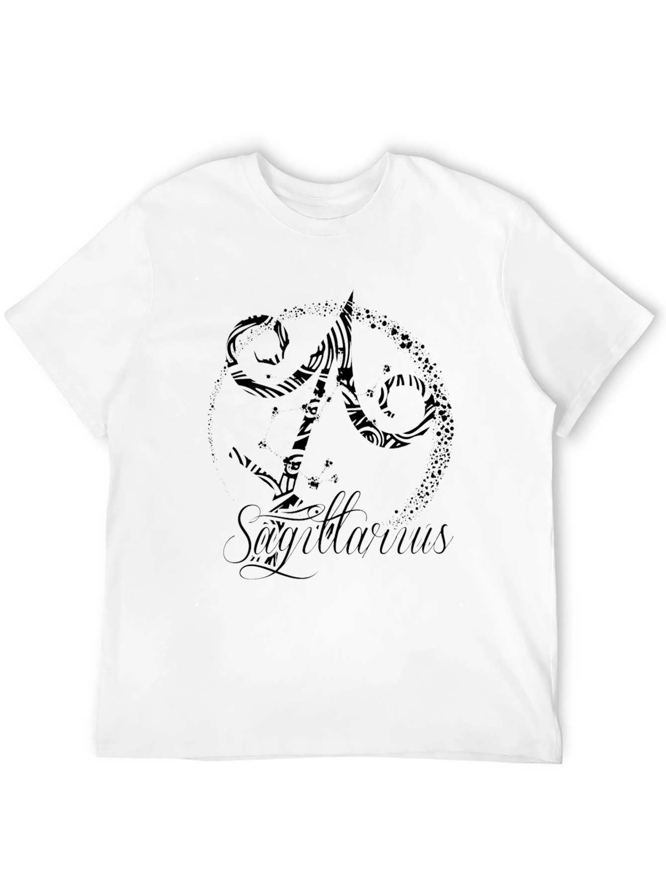 Sagittarius Zodiac Graphic Tee - Stylish Black T-Shirt