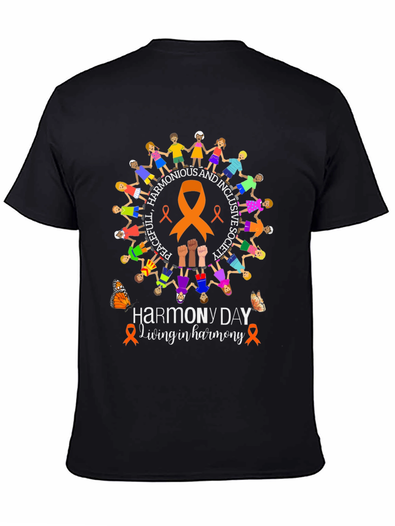 Harmony Day T-Shirt: Peaceful Inclusive Society Tee