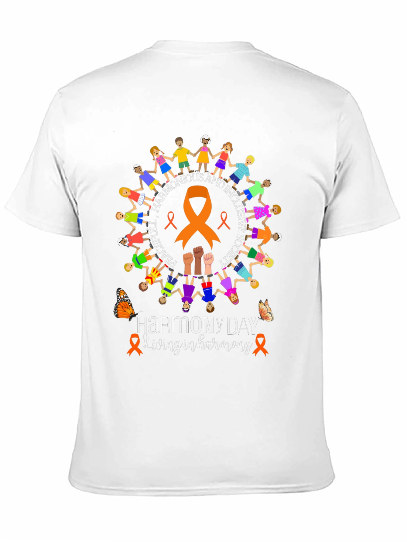 Harmony Day T-Shirt: Peaceful Inclusive Society Tee