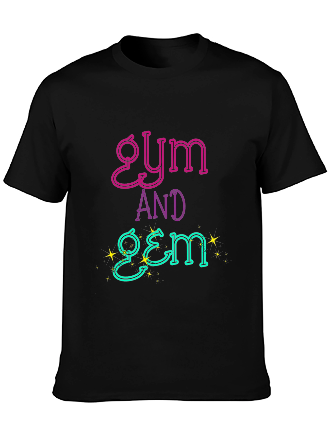 Gym and Gem Black T-Shirt