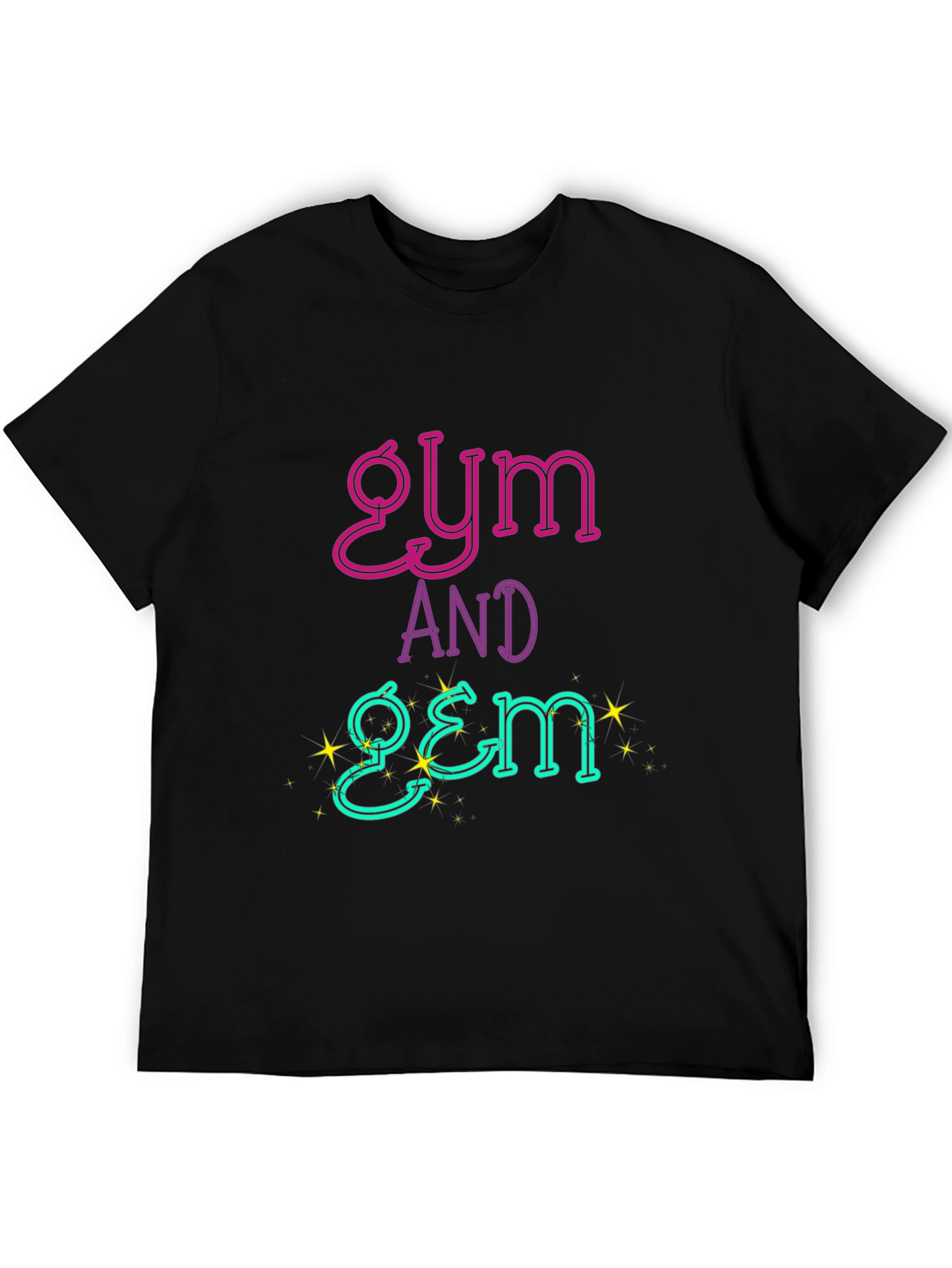 Gym and Gem Black T-Shirt