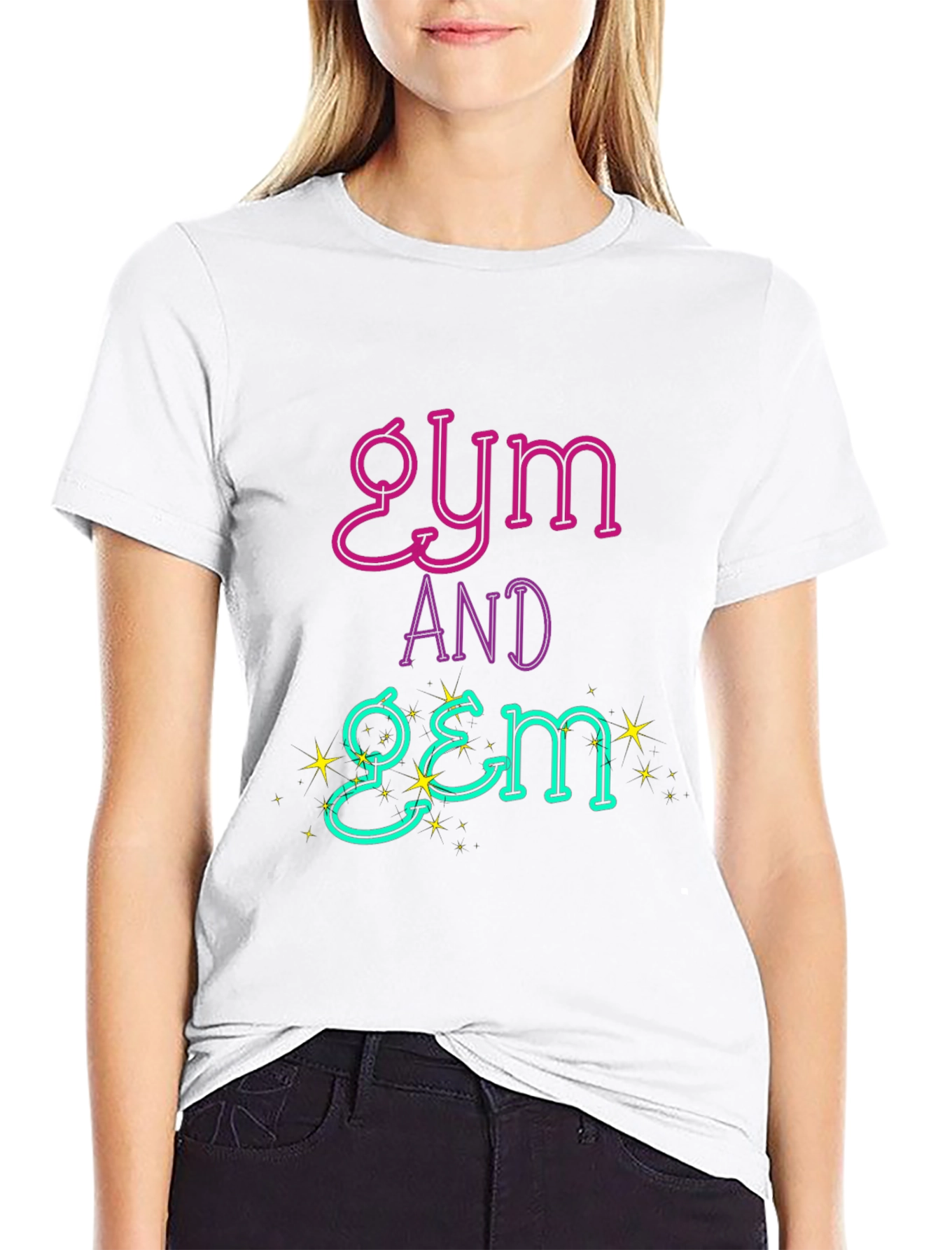 Gym and Gem Black T-Shirt