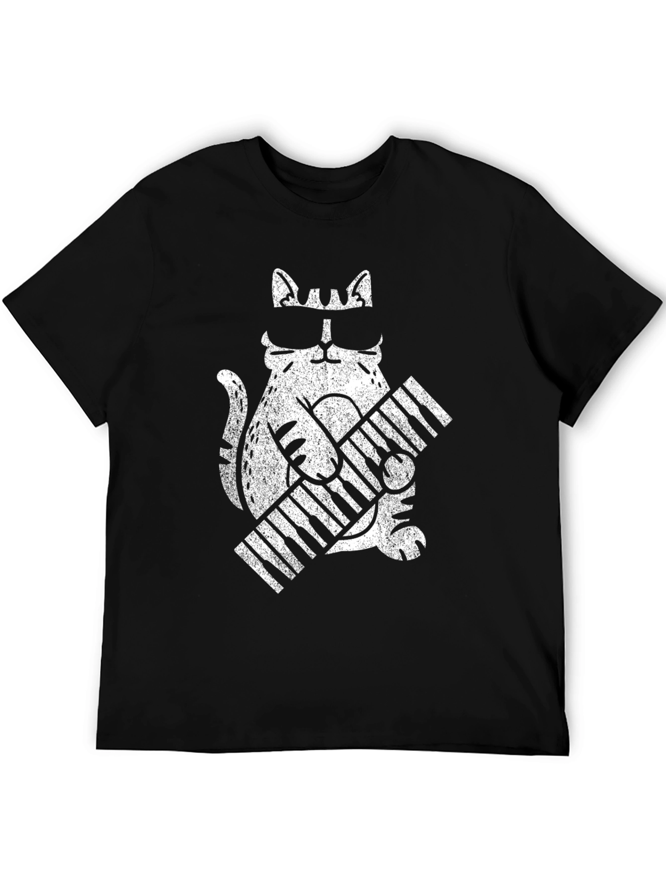 Cool Cat Keyboard T-Shirt